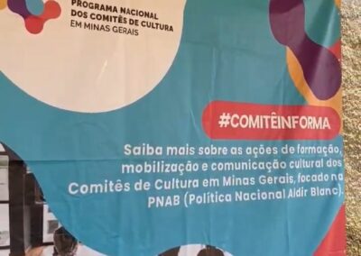 Tenda do Comitê de Cultura em Minas Gerais no Festival de Gastronomia Arte & Sabor