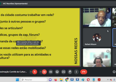 Reuniões de Aproximação com Agentes Culturais – Sabará, Ribeirão das Neves e Sarzedo
